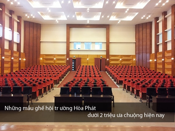 Ghế hội trường Hòa Phát rất đa dạng về kiểu dáng, trong đó có những mẫu mã rất mới lạ và ấn tượng