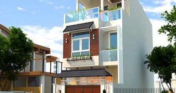 Thiết kế biệt thự phố 3 tầng mặt tiền 7m màu trắng sang trọng Thiết kế biệt thự phố 3 tầng mặt tiền 7m màu trắng sang trọng