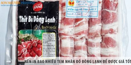 Nên in bao nhiêu tem nhãn đồ đông lạnh để được giá tốt?