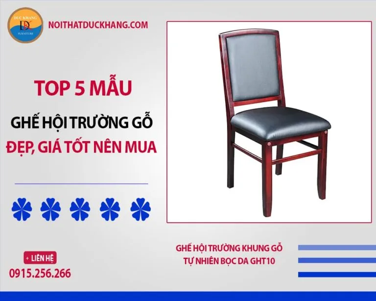 Top 5 mẫu ghế hội trường gỗ đẹp, giá tốt nên mua 2025