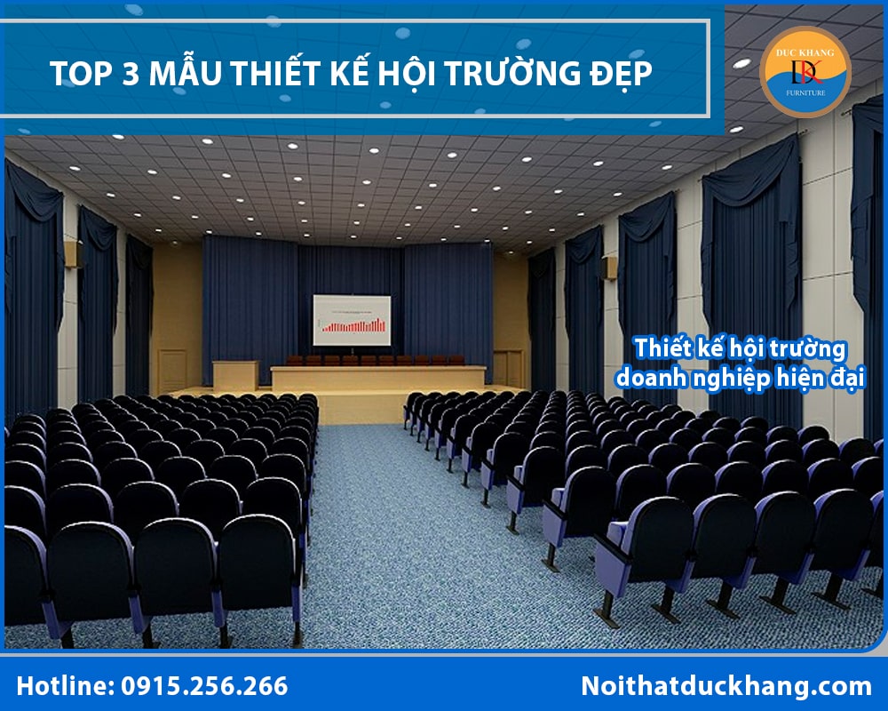 Thiết kế hội trường doanh nghiệp hiện đại