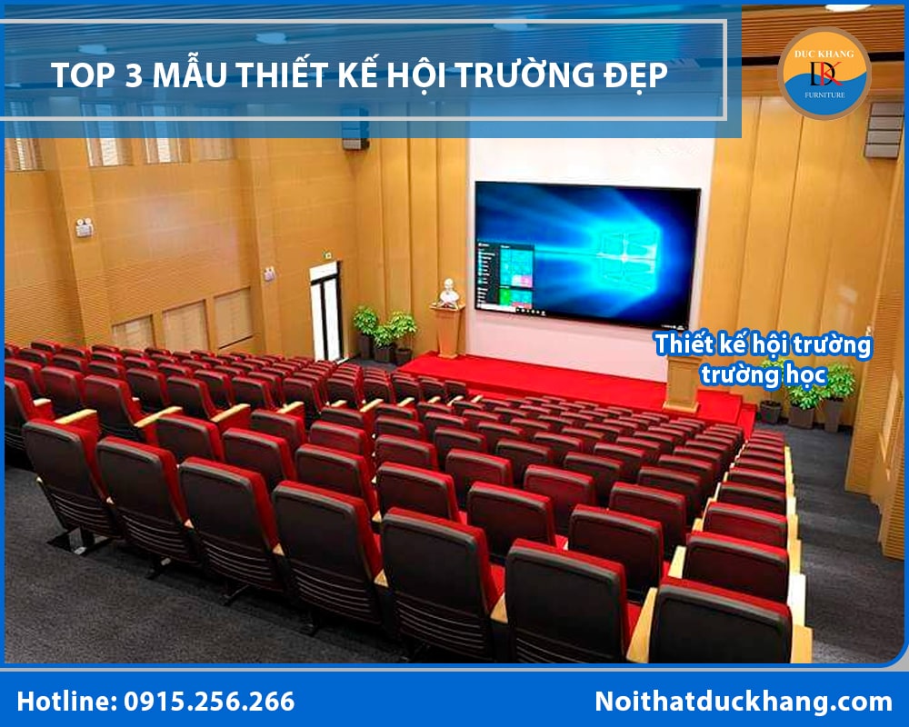 Thiết kế hội trường trường học