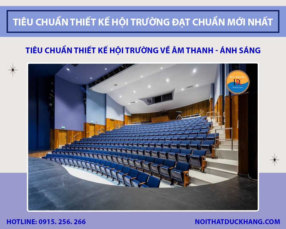Tiêu chuẩn thiết kế hội trường về âm thanh - ánh sáng