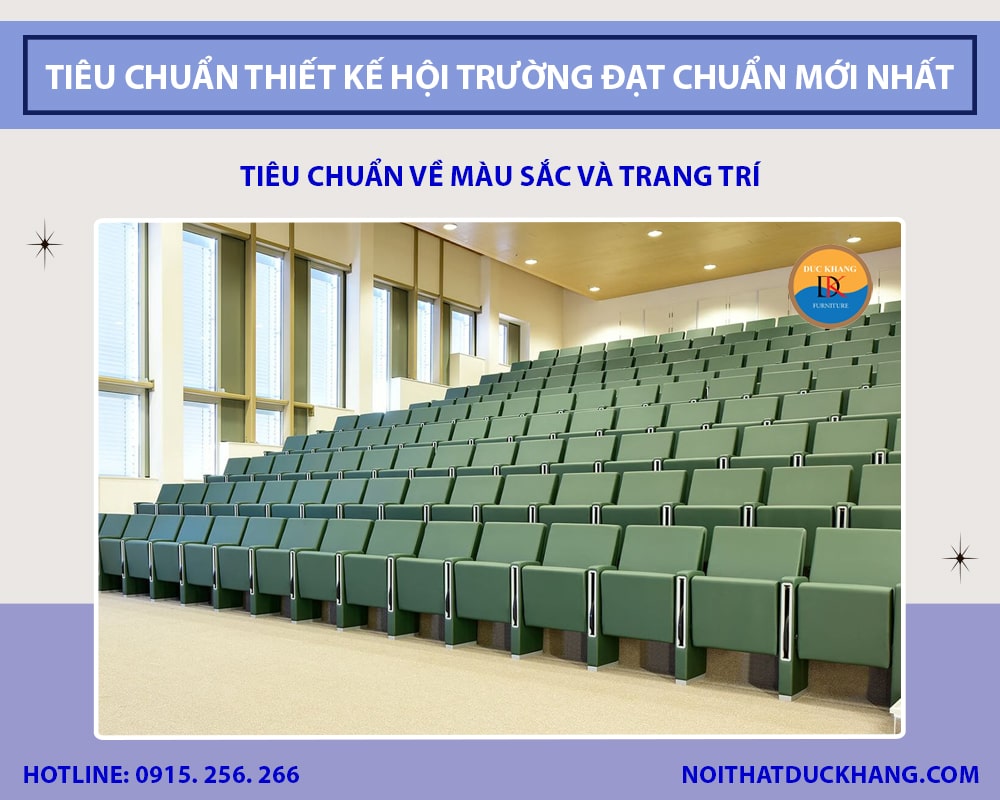 Tiêu chuẩn về màu sắc và trang trí