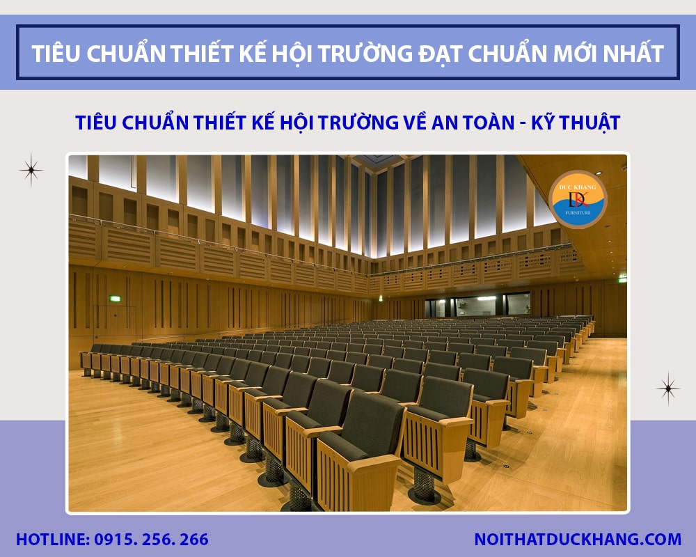 Tiêu chuẩn thiết kế hội trường về an toàn - kỹ thuật
