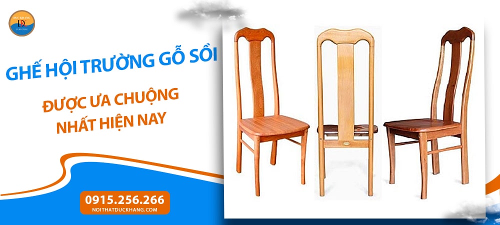 Mẫu ghế hội trường gỗ sồi lưng cao sang trọng Mẫu ghế hội trường gỗ sồi lưng cao sang trọng