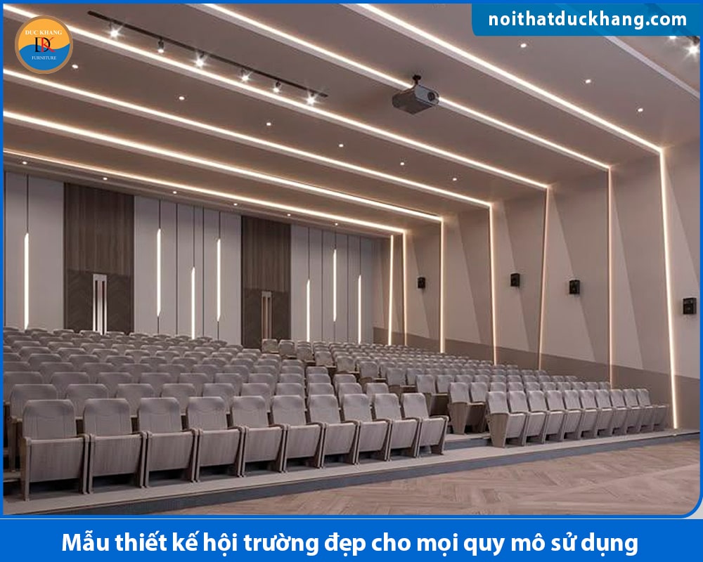 Mẫu thiết kế hội trường đẹp cho hội trường nhỏ