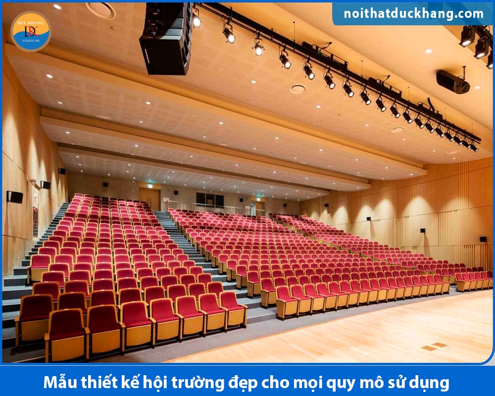 Mẫu thiết kế hội trường đẹp cho hội trường vừa