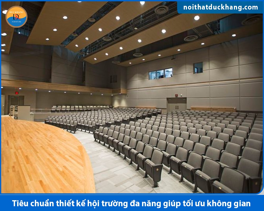 Tiêu chuẩn thiết kế hội trường đa năng giúp tối ưu không gian