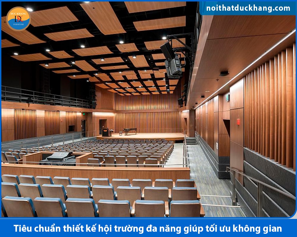 Tiêu chuẩn thiết kế hội trường đa năng giúp tối ưu không gian