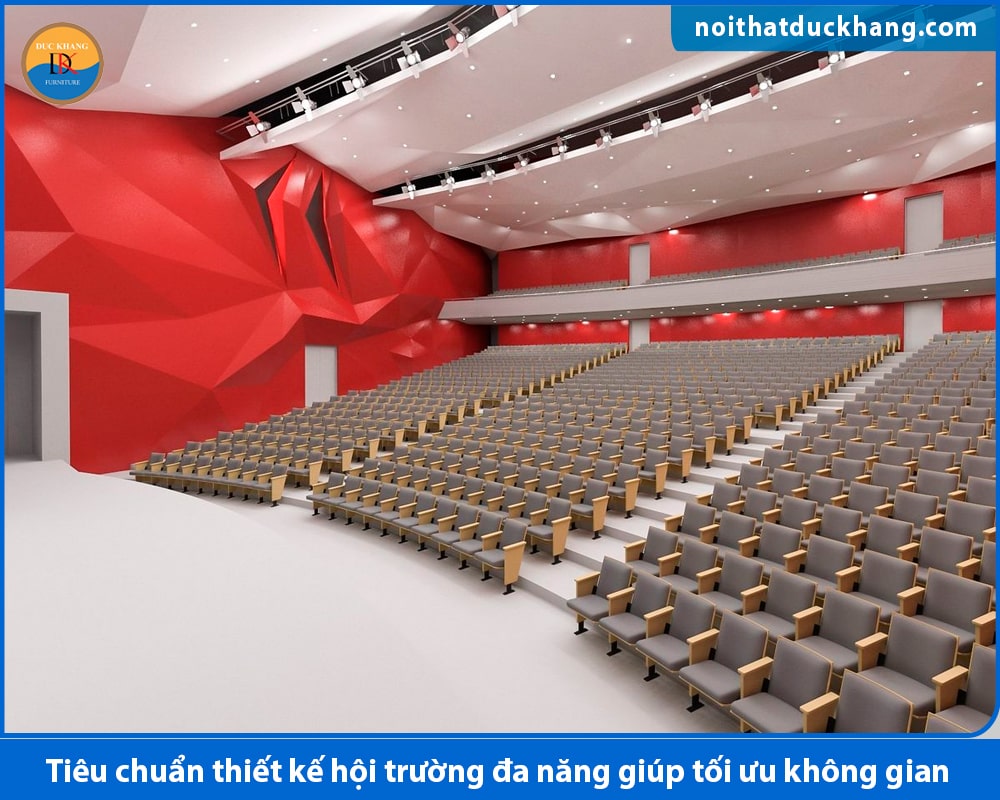 Tiêu chuẩn thiết kế hội trường đa năng giúp tối ưu không gian