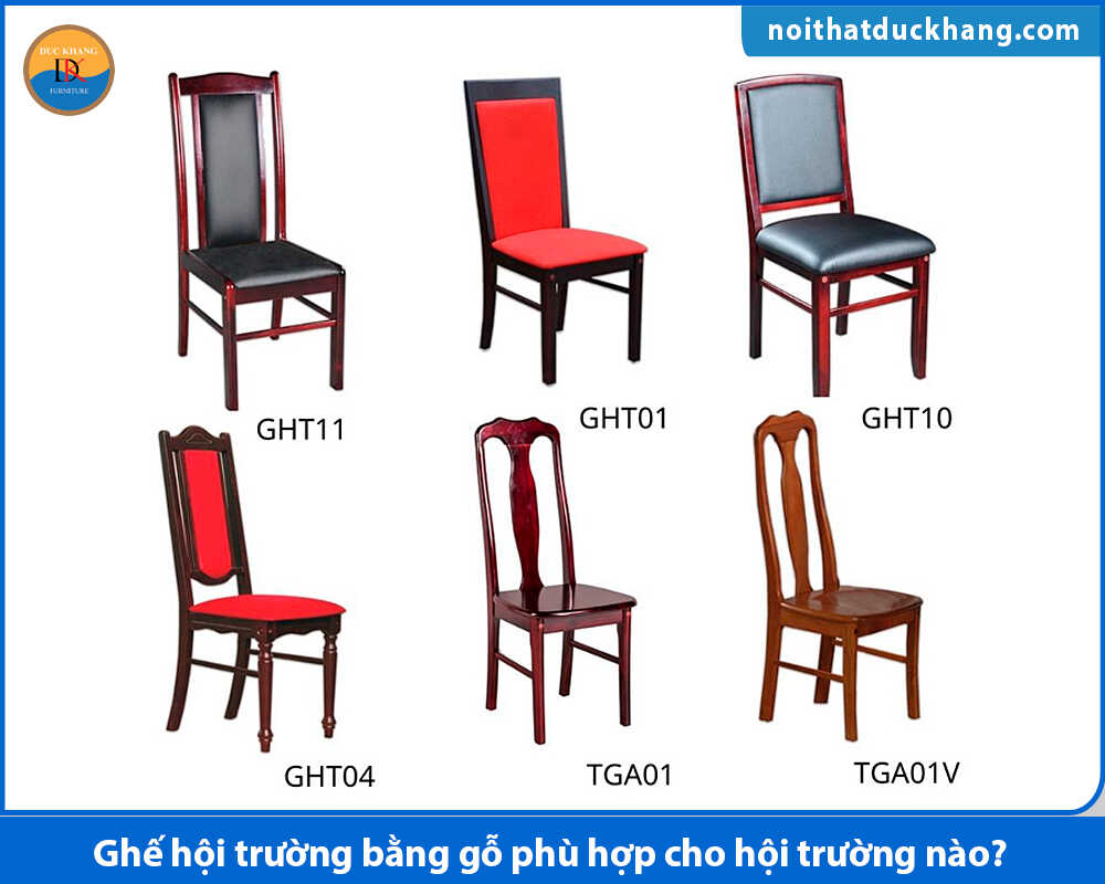 Ghế hội trường bằng gỗ cho hội trường cơ quan nhà nước