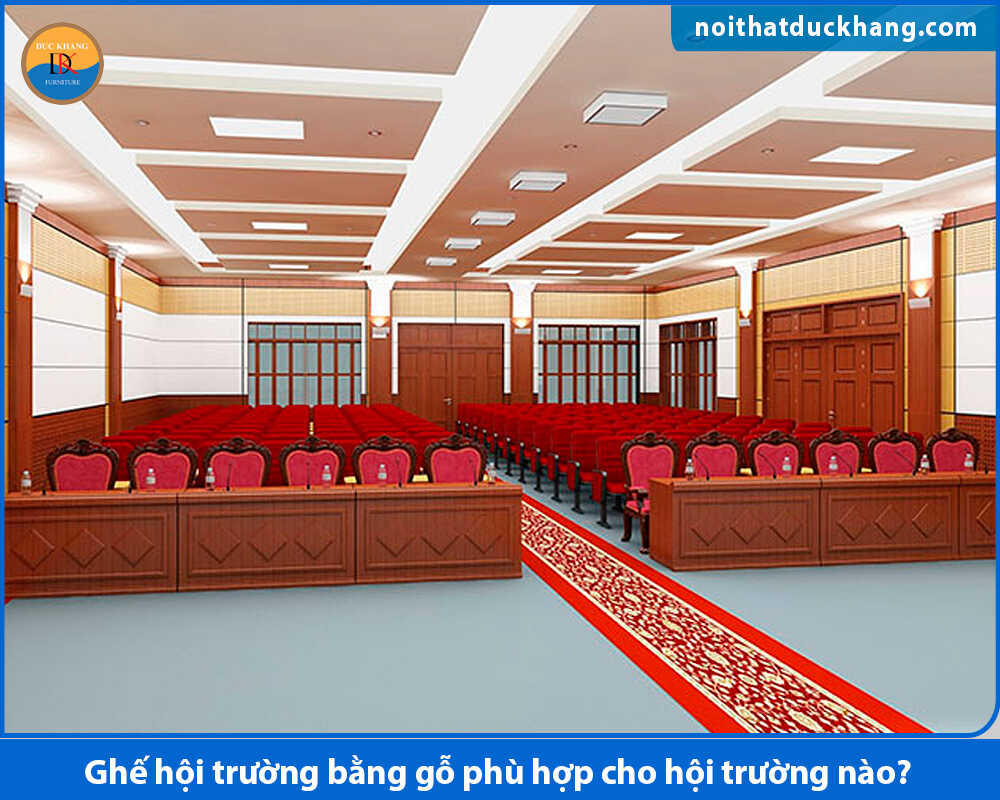 Ghế hội trường bằng gỗ cho hội trường tôn giáo, văn hóa