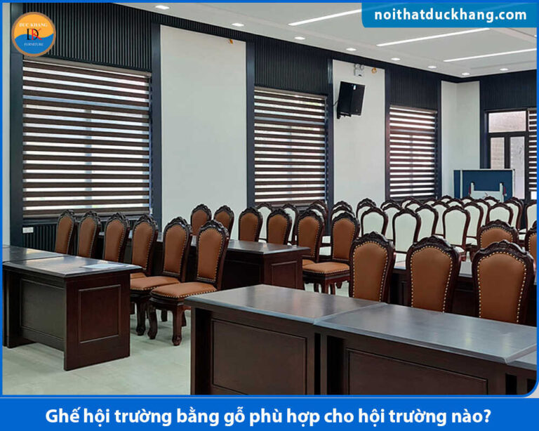 Ghế hội trường bằng gỗ phù hợp cho hội trường nào?