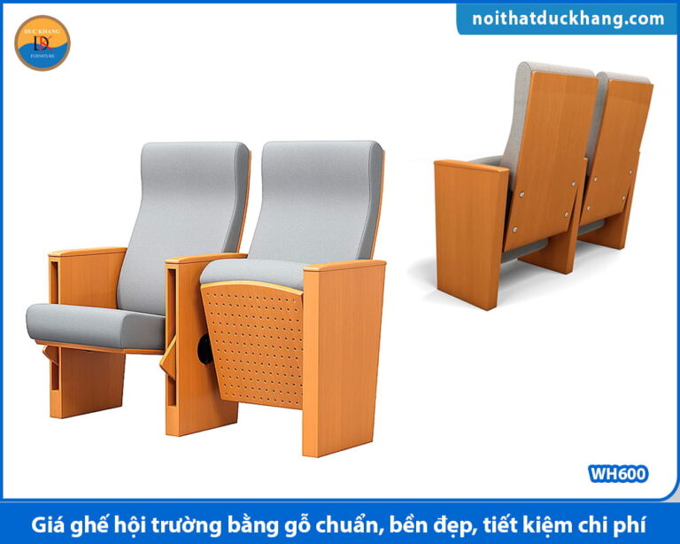 Giá ghế hội trường bằng gỗ chuẩn, bền đẹp, tiết kiệm chi phí