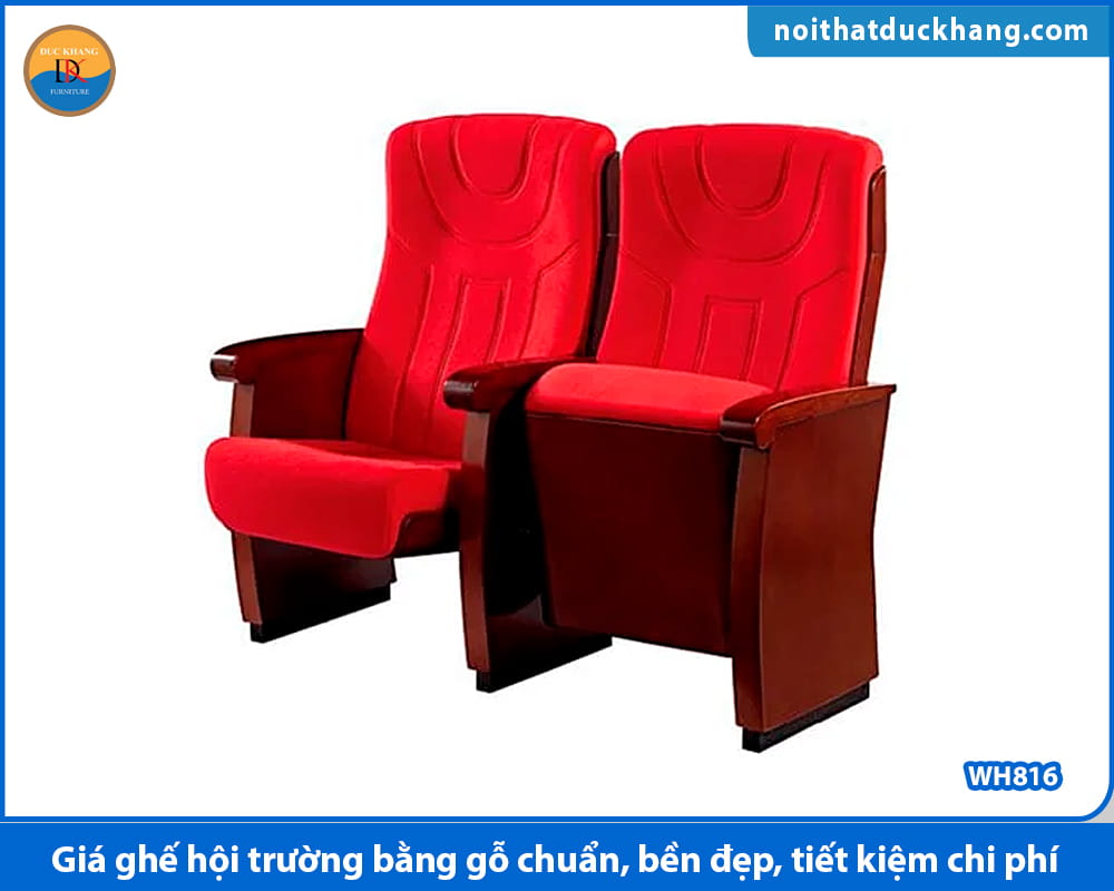 Giá ghế hội trường bằng gỗ chuẩn, bền đẹp, tiết kiệm chi phí