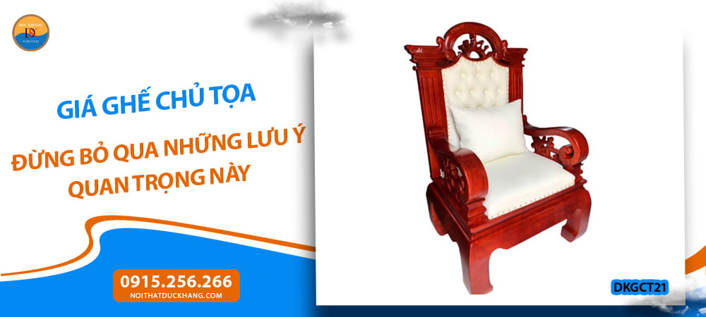 Giá ghế chủ tọa hiện nay bao nhiêu? Cập nhật mới nhất