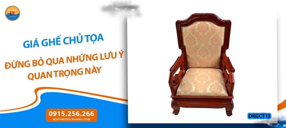 Giá ghế chủ tọa hiện nay bao nhiêu? Cập nhật mới nhất